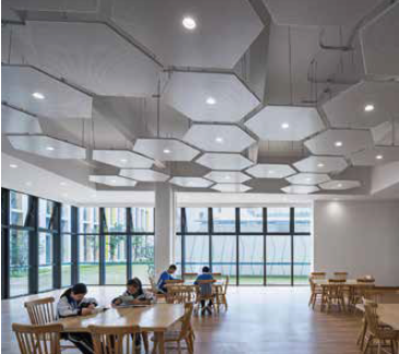 空間吸音板示意圖